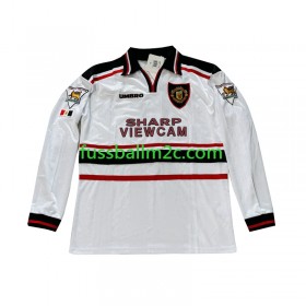 Fußballtrikots Manchester United Beckham 7 Retro Auswärts Trikotsatz 1998-1999 Langarm